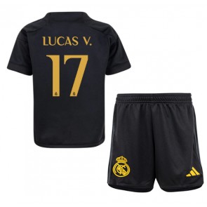 Real Madrid Lucas Vazquez #17 Replica Third Stadium Kit for Kids 2023-24 Short Sleeve (+ pants)
